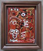 Jacob Kanbier 1949-2020 = man en vrouw in abstracte omgeving, Antiek en Kunst, Kunst | Schilderijen | Modern, Ophalen of Verzenden