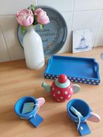 Houten speelgoed dienblad, theepot, kopjes met thee van Hema, Ophalen of Verzenden, Zo goed als nieuw