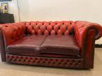 Chesterfield leren bank, Huis en Inrichting, Banken | Bankstellen, Gebruikt, 150 tot 200 cm, Tweepersoons, Ophalen of Verzenden