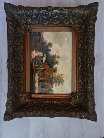 Olieverfschilderij Wadenberg 1950 - Landschap beschikbaar voor biedingen