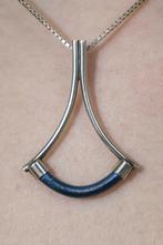 Bijzondere zilverkleurige hanger anker tweezijdig te dragen, Overige materialen, Overige voorstellingen, Verzenden, Zo goed als nieuw