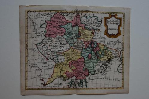 Cartografie Duitsland Germania Mooie Kopergravure 1795 E9, Antiek en Kunst, Kunst | Etsen en Gravures, Verzenden