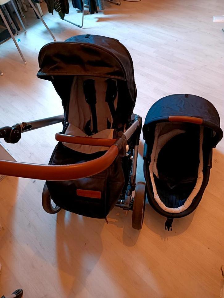 Mutsy EVO, Kinderen en Baby's, Kinderwagens en Combinaties, Gebruikt, Combiwagen, Mutsy, Met reiswieg, Verstelbare duwstang, Ophalen
