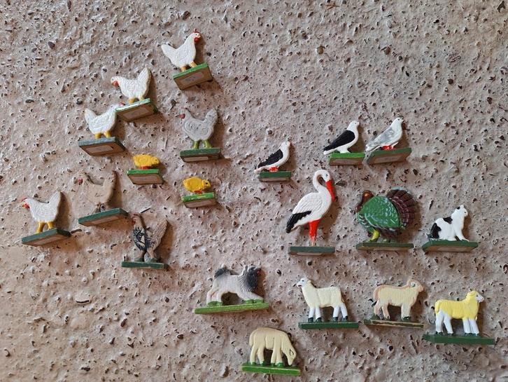 Oude houten Ertsgebergte diertjes, Dieren en Toebehoren, Vogels | Overige Vogels, Meerdere dieren