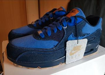 Nike air max 90 id levi's us 12 eu 46 DS gumsole denim  beschikbaar voor biedingen