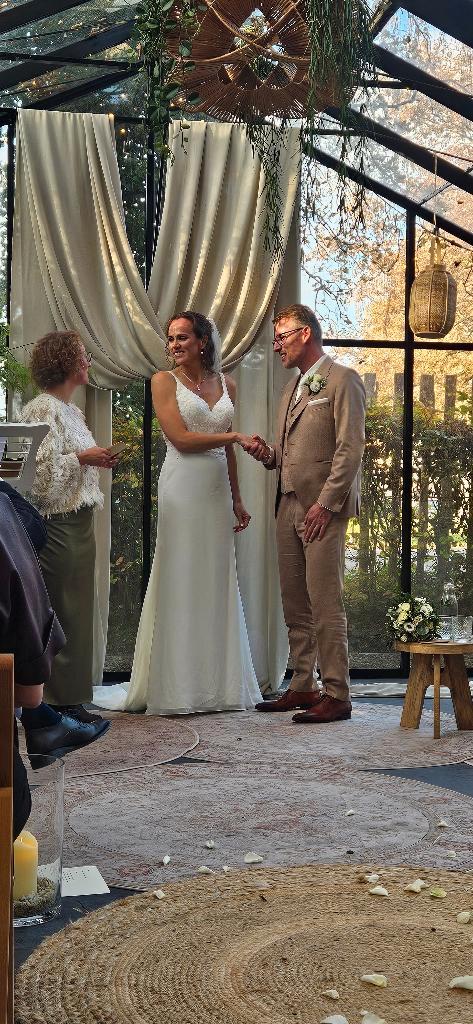 Trouwjurk, Kleding | Dames, Trouwkleding en Trouwaccessoires, Zo goed als nieuw, Trouwjurk, Wit, Ophalen of Verzenden