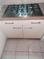 Keukenkast  met gasfornuis en afzuigkap, Huis en Inrichting, Keuken | Complete keukens, Ophalen, Gebruikt, Overige typen, Hout