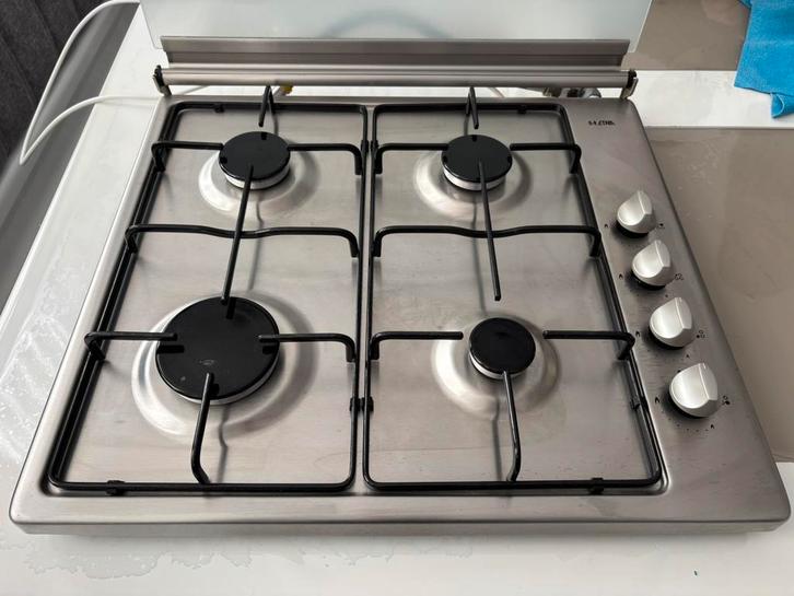 ETNA RVS Gaskookplaat - Met Gasslang - Schoon en Goed, Witgoed en Apparatuur, Kookplaten, Gebruikt, Vrijstaand, Gas, 4 kookzones