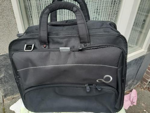 Laptop trolleys, zwart, Sieraden, Tassen en Uiterlijk, Koffers, Zo goed als nieuw, Zacht kunststof, Minder dan 50 cm, 35 tot 45 cm