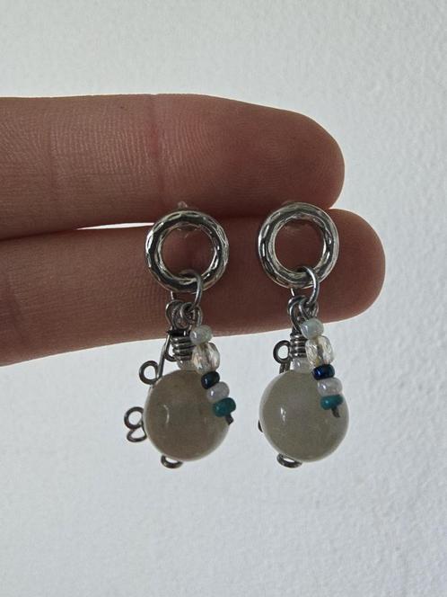 Burmese jade oorbellen handgemaakt, Sieraden, Tassen en Uiterlijk, Oorbellen, Nieuw, Overige materialen, Ophalen of Verzenden