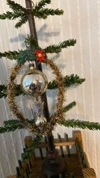 Oude vintage kerst kerstbal hanger tinsel kerstversiering, Diversen, Kerst, Ophalen, Gebruikt