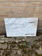 Marmeren wastafelplaat vintage, Huis en Inrichting, Badkamer | Badkamermeubels, Gebruikt, Minder dan 100 cm, Wasbak of Wastafel