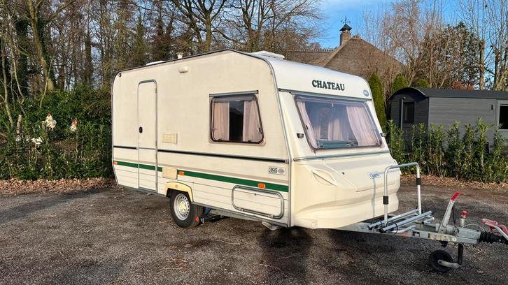 Chateau chiara 395 c , mover , luifel ., Caravans en Kamperen, Caravans, Bedrijf, tot en met 2, 750 - 1000 kg, Rondzit, Chateau
