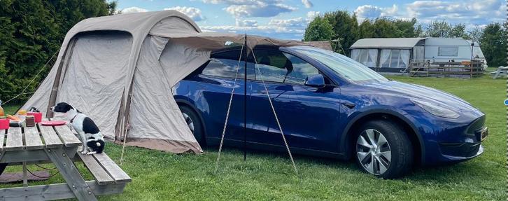 MKCAMP Tesla/SUV tent  gen. 3 - Tent voor achter de auto, Caravans en Kamperen, Tenten, tot en met 3, Zo goed als nieuw, Ophalen of Verzenden