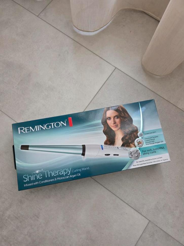 Remington shine curling met arganolie en conditioner, Sieraden, Tassen en Uiterlijk, Uiterlijk | Haarverzorging, Nieuw, Ophalen of Verzenden