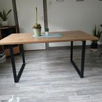 Eetkamertafel 1.60x90 + zwarte sledepoten  ZGAN, Huis en Inrichting, Tafels | Eettafels, Ophalen, 50 tot 100 cm, Zo goed als nieuw