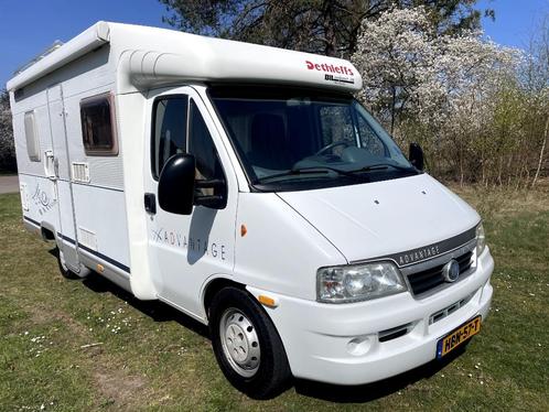 Nette DETHLEFFS ADVANTAGE, 2003, vastbed, airco, 4 persoons., Caravans en Kamperen, Campers, Particulier, tot en met 4, Half-integraal