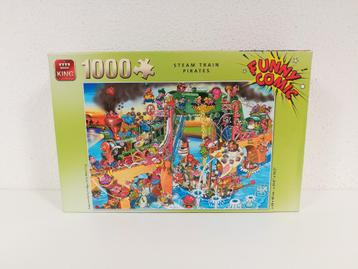 King Puzzel - Steam Train Pirates - 1000 st. [A49] beschikbaar voor biedingen