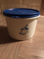 tupperware bewaarpot koffie/thee, Ophalen of Verzenden, Zo goed als nieuw, Crème, Bus of Trommel