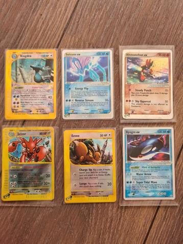 5 Holo + 1 reverse holo Pokemon Kaarten 2002-2004 beschikbaar voor biedingen