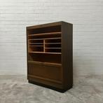 Vintage Ekawerk archiefkast roldeurkast schoolkast art deco, Ophalen, Gebruikt, 25 tot 50 cm