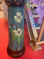 Grote bloempot keramiek op zuil, Ophalen, Zo goed als nieuw