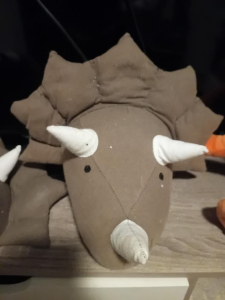 2 dinos voor aan de muur. Soort 3d, Ophalen of Verzenden, Zo goed als nieuw