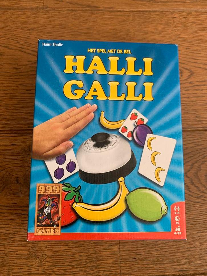 Halli Galli - Het snelle belspel!, Hobby en Vrije tijd, Gezelschapsspellen | Bordspellen, Zo goed als nieuw, Drie of vier spelers
