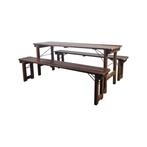 Vintage biertafel sets, oude picknick sets retro, Nieuw