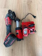 Milwaukee M18 Fuel haakse slijper & lamp, Ophalen of Verzenden, Gebruikt, Minder dan 700 watt, Haakse handslijpmachine