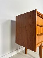 Vintage Scandinavisch Teak Sideboard Dressoir Ladekast Retro, Ophalen of Verzenden, Zo goed als nieuw, 200 cm of meer, 25 tot 50 cm