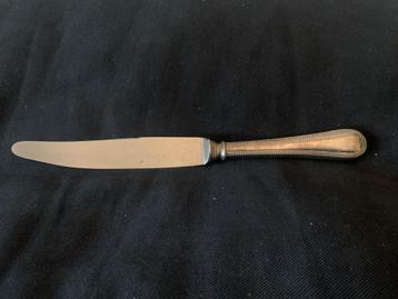 Antiek zilveren mes, parelrand, 800 zilver beschikbaar voor biedingen