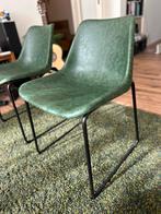 2x Groene Kuipstoelen - Retro/Industrieel, Huis en Inrichting, Ophalen, Kunststof, Twee, Overige kleuren