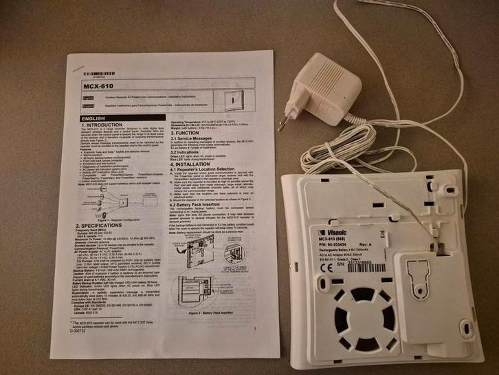 Visonic MCX-610 versterker voor beveiligingsapparatuur., Doe-het-zelf en Verbouw, Alarmsystemen, Detector, Sensor of Melder, Overige soorten