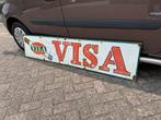 Groot VISA sigaretten emaille reclamebord, Verzamelen, Ophalen, Reclamebord, Gebruikt, .