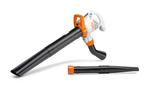 Stihl SHE 71 bladzuiger + 45L stofreducerende opvangzak, Gebruikt, Handgedragen, Ophalen of Verzenden, STHIL