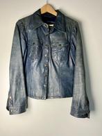 Leren | Jasje | Blazer | Blouse Jas | Leer | Goosecraft Jack, Kleding | Dames, Ophalen, Goosecraft, Blauw, Maat 42/44 (L)