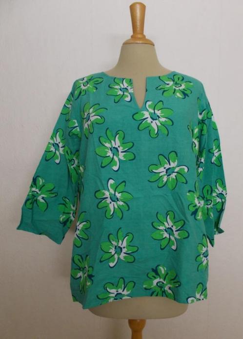 Leuk groene print tuniek van Enolah! M, Kleding | Dames, Blouses en Tunieken, Zo goed als nieuw, Maat 38/40 (M), Groen, Ophalen of Verzenden