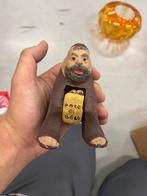 Houten Monnik Figuur 'Pace e Bene' Handgesneden, Ophalen