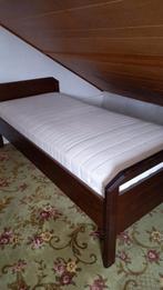 Eiken bed 90x200 matras, Huis en Inrichting, Slaapkamer | Bedden, Ophalen, Gebruikt, 90 cm, Eenpersoons
