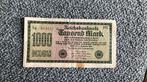 Duitsland 1000 mark 1922, Ophalen of Verzenden