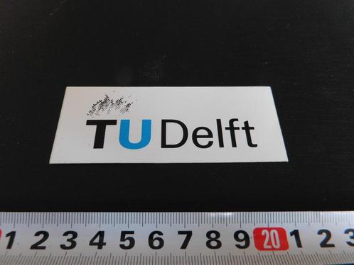 sticker logo TU delft *, Verzamelen, Stickers, Zo goed als nieuw, Bedrijf of Vereniging, Ophalen