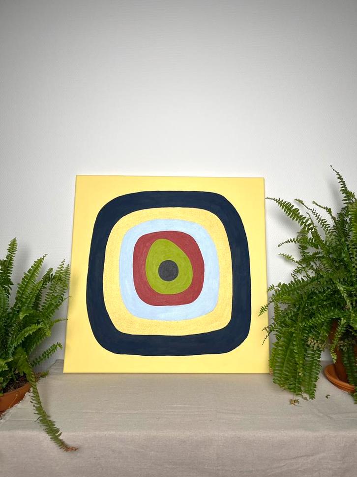 Lichtkern Olieverfschilderij, Antiek en Kunst, Kunst | Schilderijen | Abstract, Ophalen of Verzenden