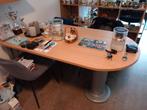 Mooie eetafel beuken fineer met zilveren poten, Huis en Inrichting, Tafels | Eettafels, Ophalen, 100 tot 150 cm, 50 tot 100 cm