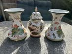 Een set van 3 Austria Bohemia Wehinger & Co Porcelain vazen, Ophalen of Verzenden
