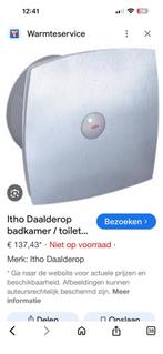 Itho Daalderop BTV-400 Badkamer/Toiletventilator - Nieuwstaa, Ophalen of Verzenden, Nieuw, Ventilator en Afzuiger