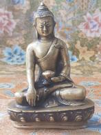 Mooie zware antieke Oosterse Boeddha van brons 13,3 cm., Ophalen of Verzenden