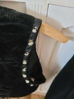 Antiek zwart fluwelen vestje gilet, Ophalen of Verzenden