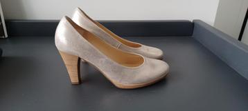 Gabor zilver-goud metallic pump maat 38