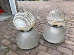 2 originele industriële lampen., Gebruikt, Ophalen of Verzenden, Metaal